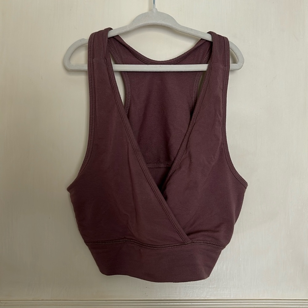 Kindred Bravely French terry crossover bra Twilight